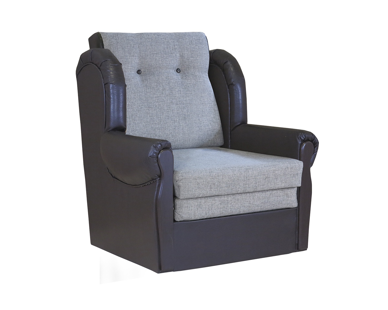 фото Кресло кровать Шарм-Дизайн Классика М шенилл серый