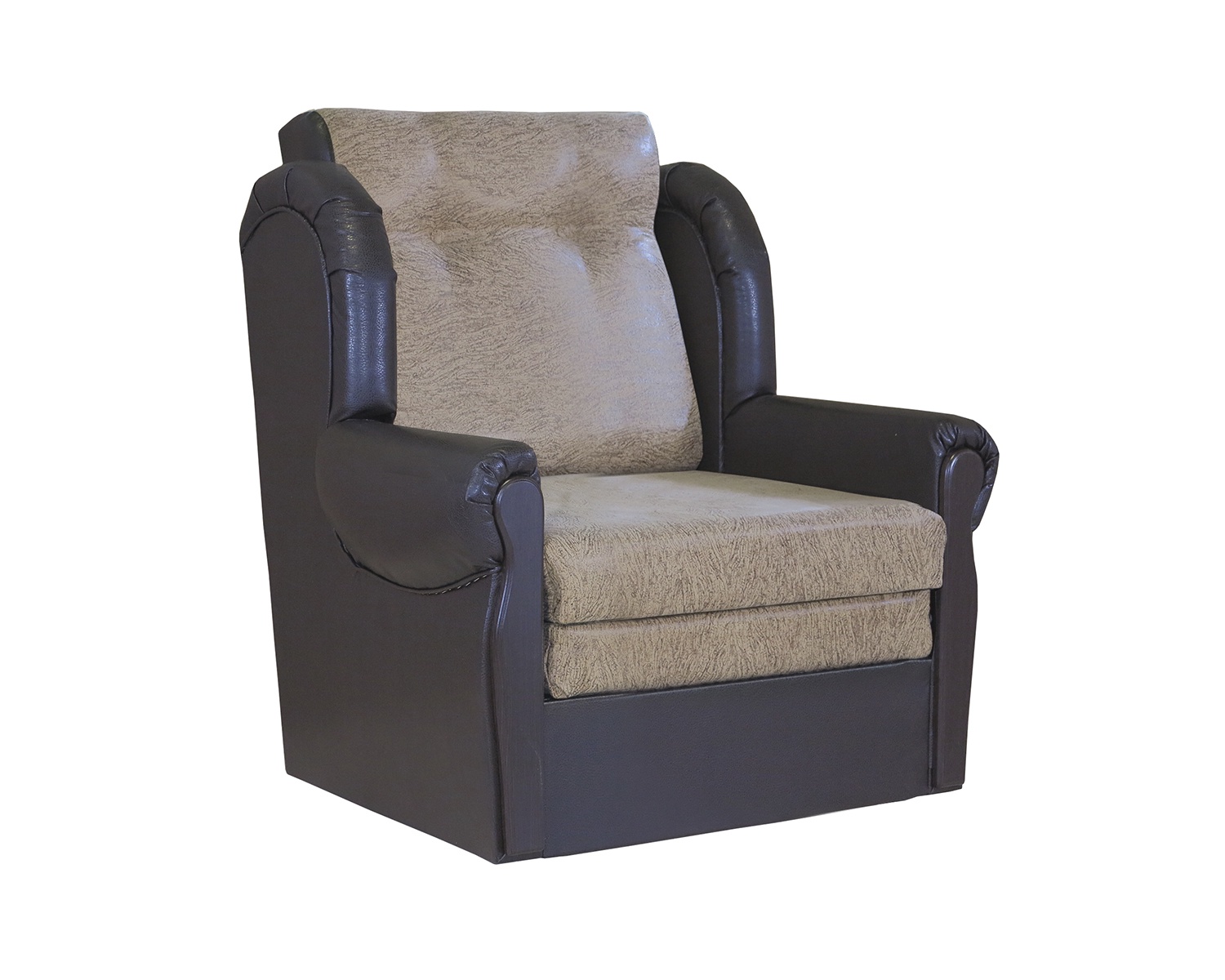 фото Кресло кровать Шарм-Дизайн Классика М замша коричневый