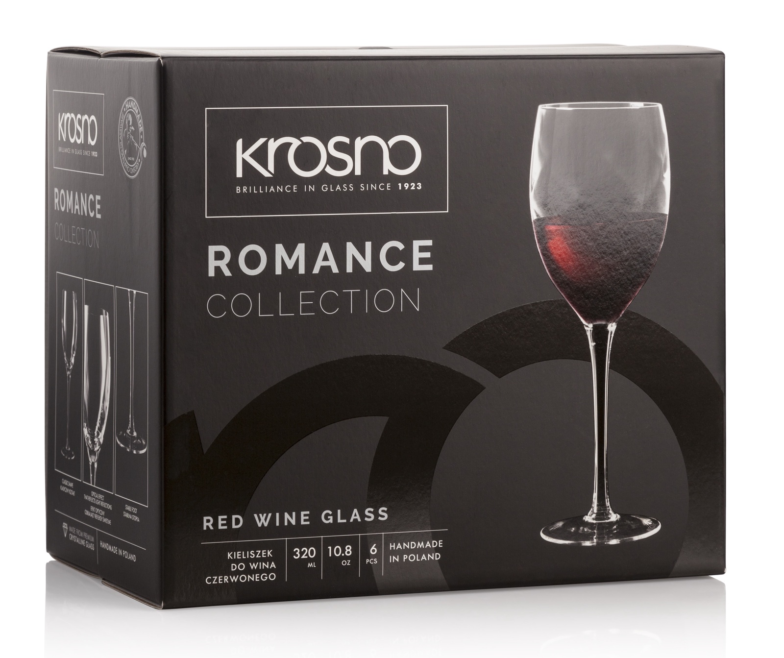 фото Набор бокалов для красного вина Krosno "Романтика" 320мл