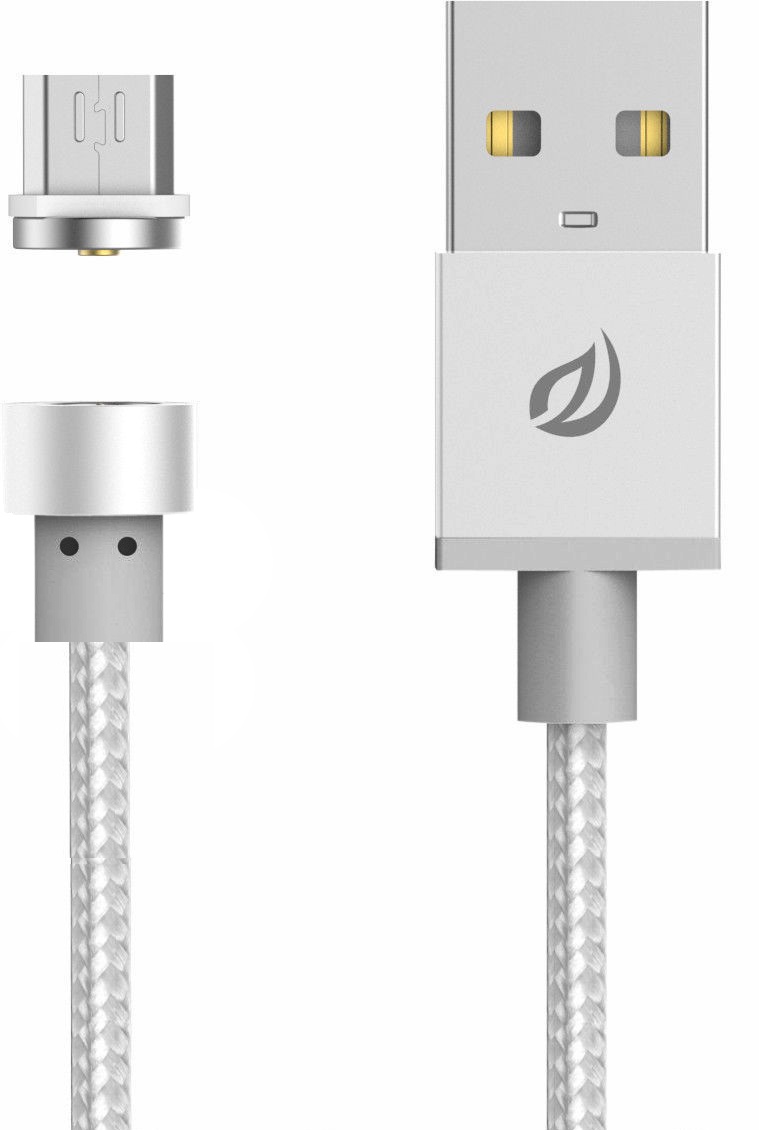 фото Магнитный кабель USB - micro USB WSKEN X-cable Round - Серый