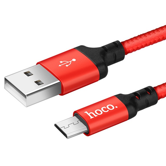 фото Кабель USB - micro USB 1м Hoco X14 - Красный