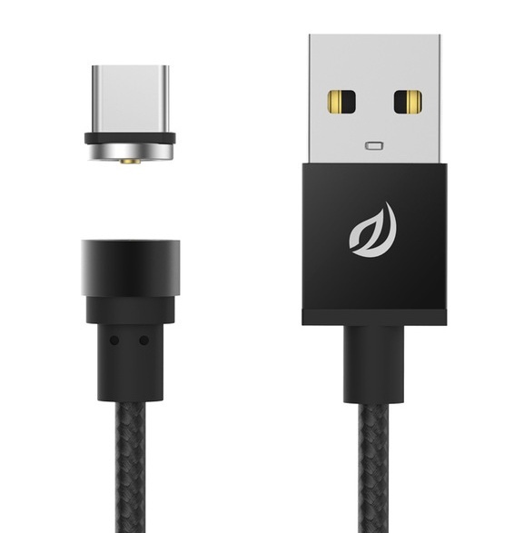 фото Магнитный кабель USB - USB Type-C WSKEN X-cable Round - Черный