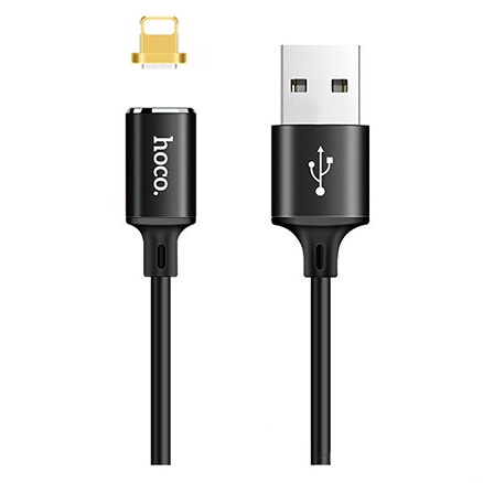 фото Магнитный кабель USB - Lightning Hoco U28 - Черный