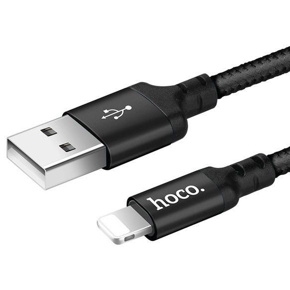 фото Кабель USB - Lightning 1м Hoco X14 - Черный