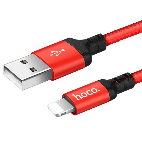 фото Кабель USB - Lightning 1м Hoco X14 - Красный