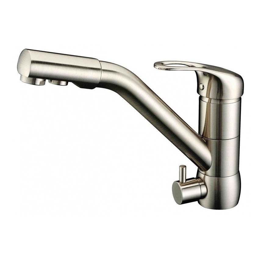 фото Смеситель для кухни под фильтр ZorG Sanitary ZR 400 KF-12 NICKEL