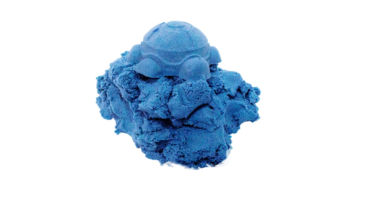 фото Игрушка для детского творчества: кинетический песок "Умная лепка", для детей от 3-х лет, 1 кг, голубой Рэди