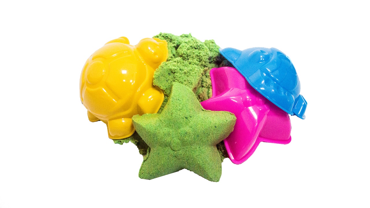 фото Игрушка для детского творчества: кинетический песок "Умная лепка", для детей от 3-х лет, 2 кг, зеленый Рэди