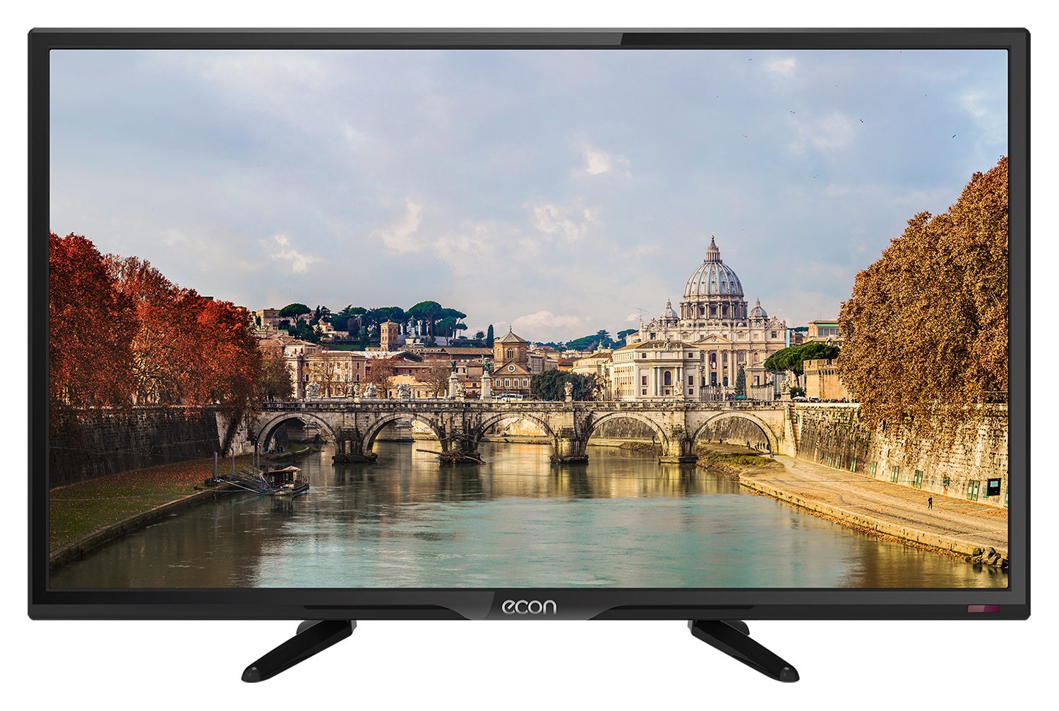 фото Телевизор ECON LED HD READY, с встроенным спутниковым и цифровым тюнером 24", черный