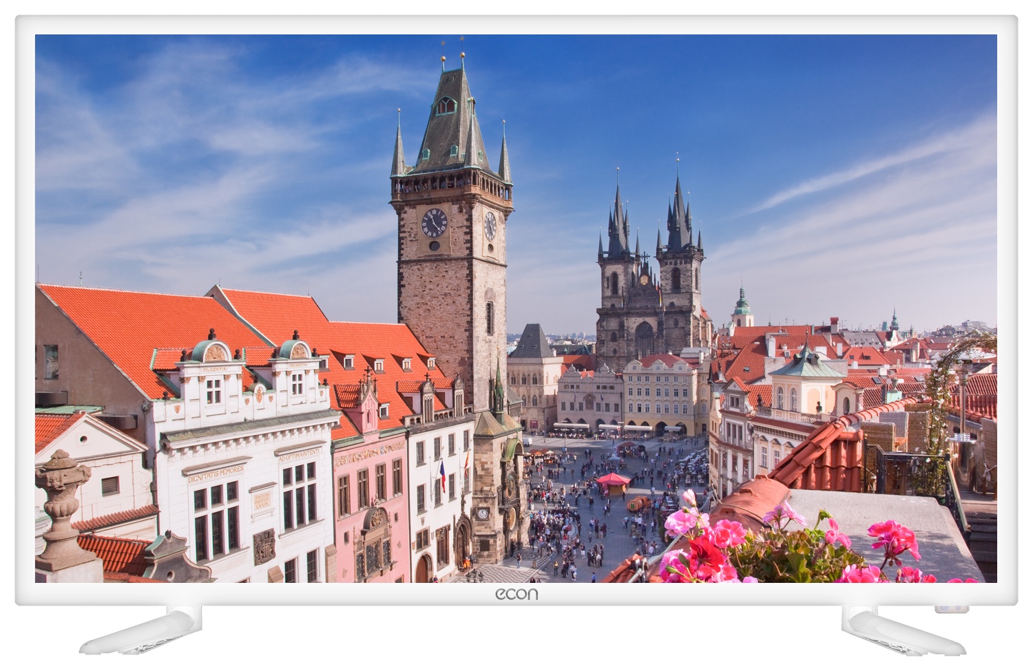 фото Телевизор ECON LED HD READY, с встроенным цифровым тюнером DVB-T2 32", белый