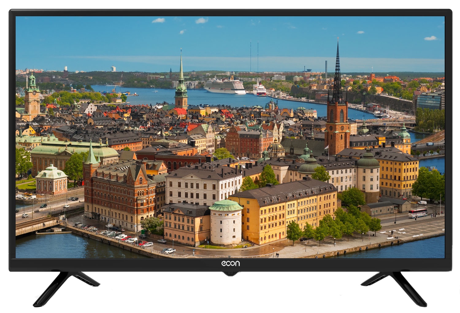 фото Телевизор ECON LED HD READY, с встроенным цифровым тюнером DVB-T2 32", черный