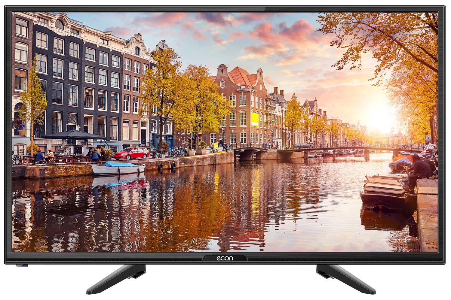 фото Телевизор ECON LED HD READY, с встроенным цифровым тюнером DVB-T2 32", черный