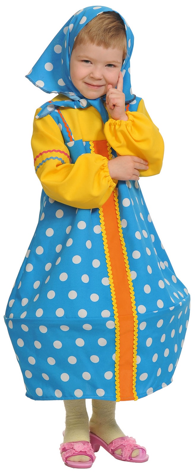 фото Карнавальный костюм Матрёшка в голубом Карнавалoff