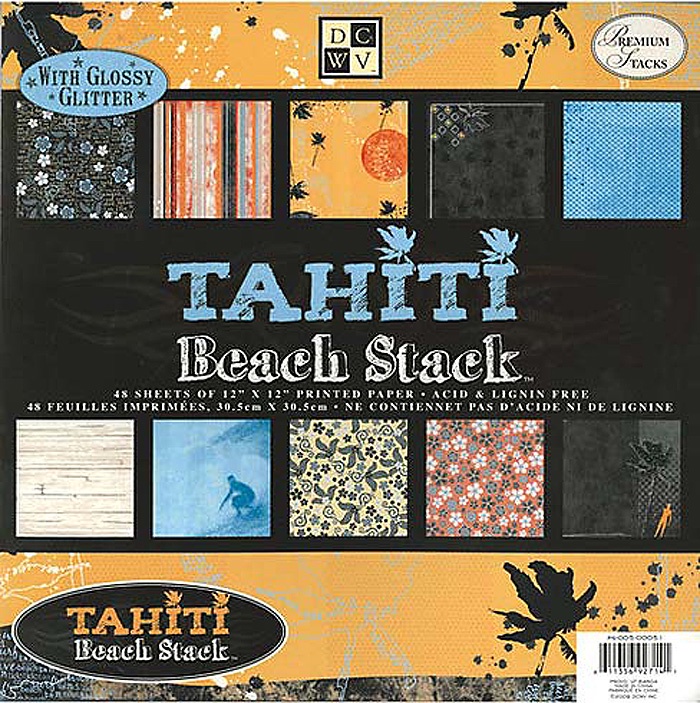 фото Набор бумаги для скрапбукинга "Tahiti Beach" (48 листов, 30х30 см.)