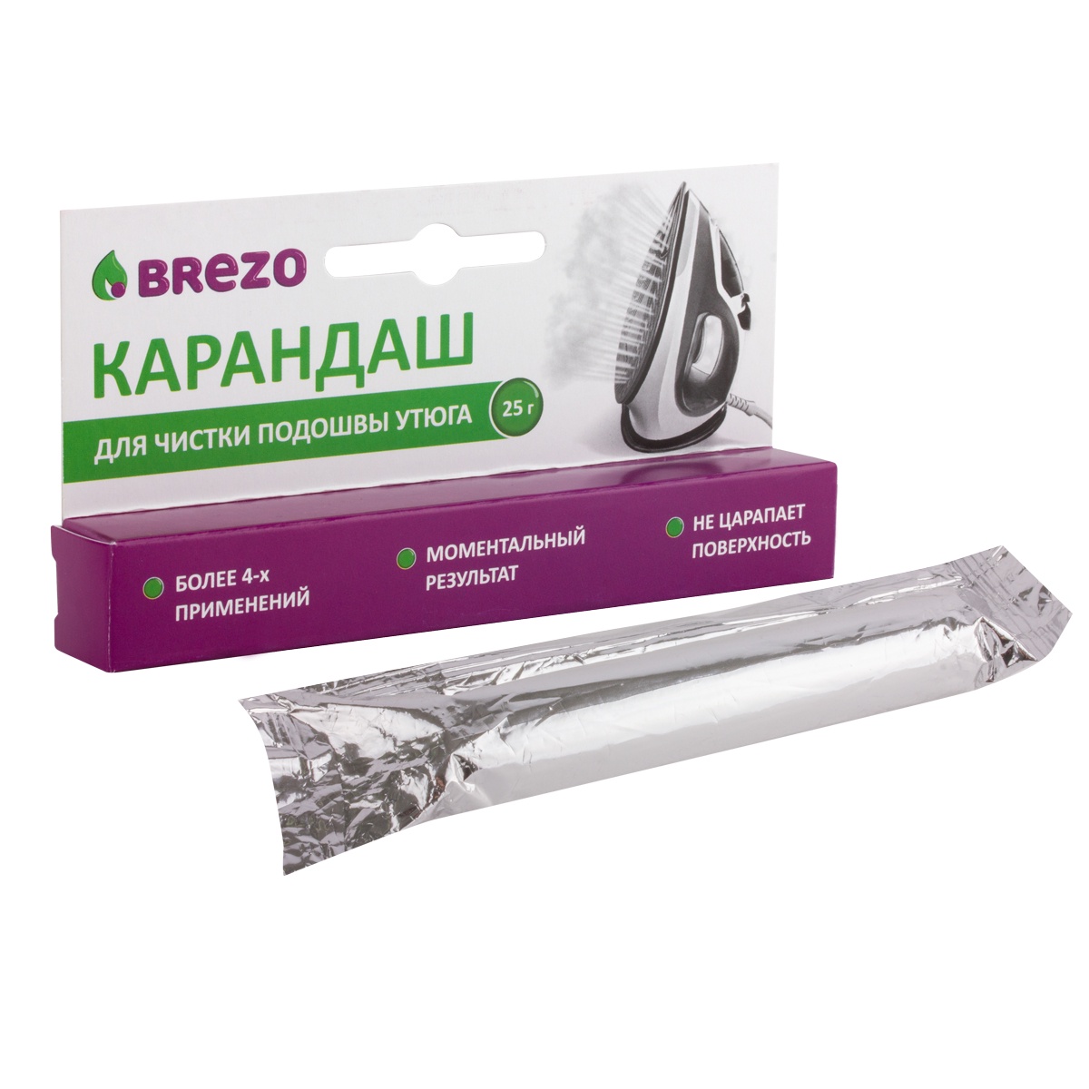 фото Карандаш для чистки подошвы утюга, 25 г. Brezo