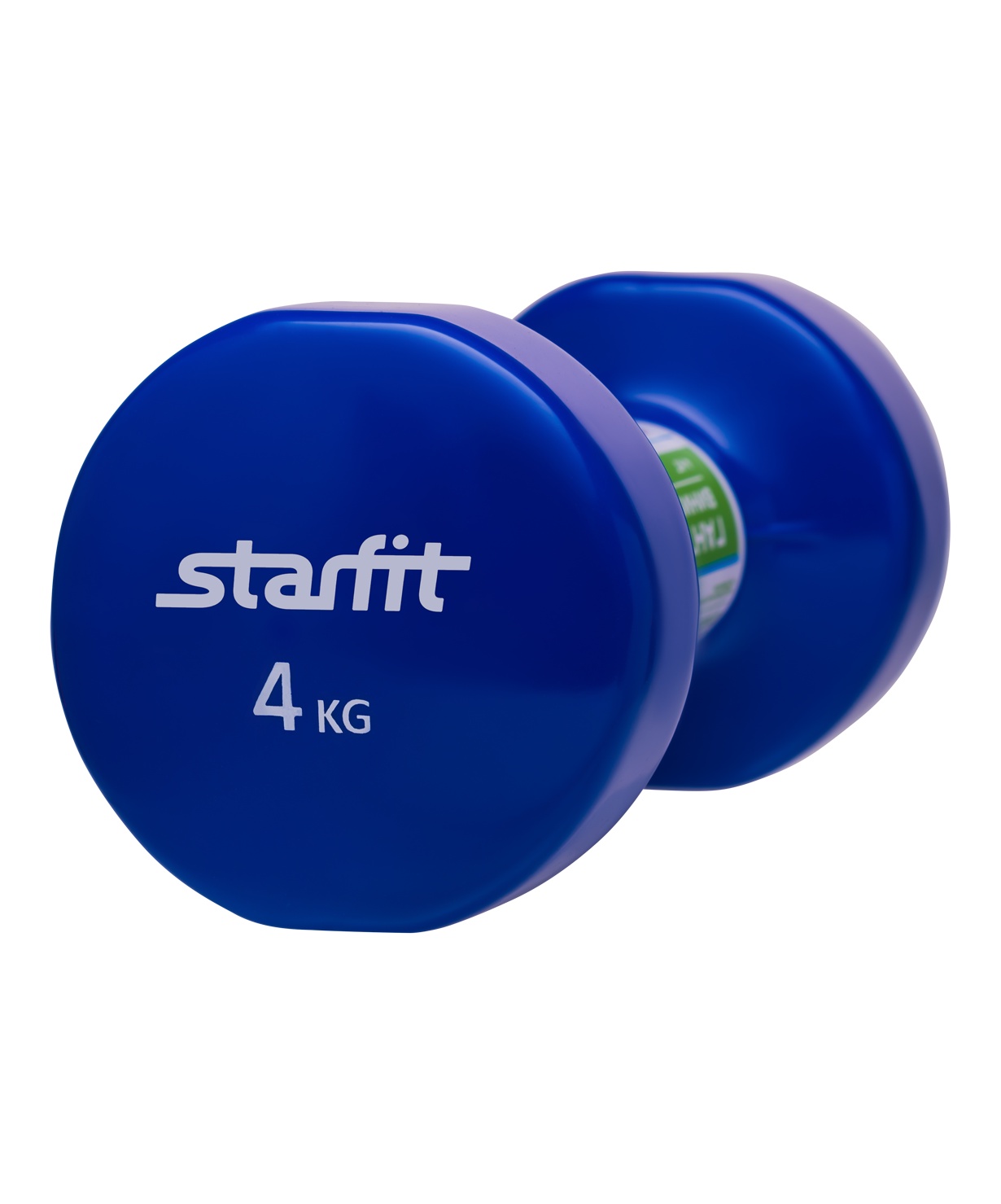 фото Гантель виниловая STARFIT DB-101 4 кг, темно-синяя (1 шт.)