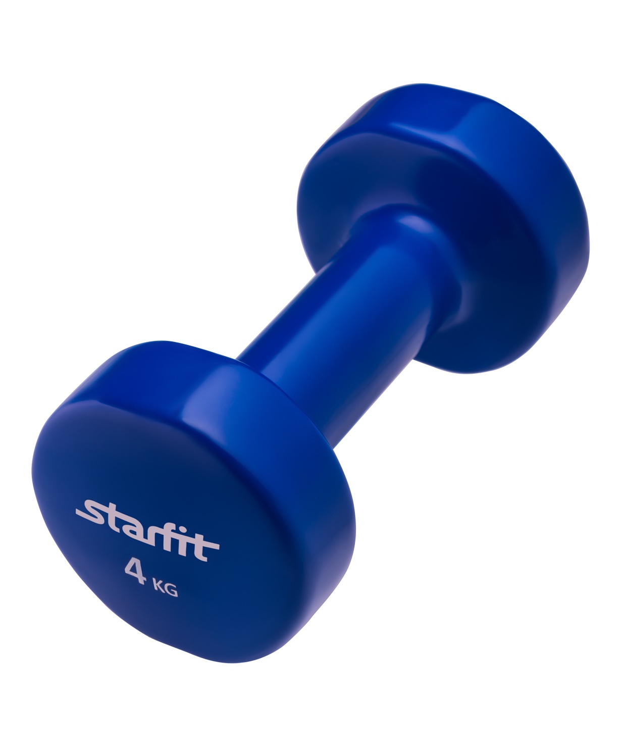 фото Гантель виниловая STARFIT DB-101 4 кг, темно-синяя (1 шт.)