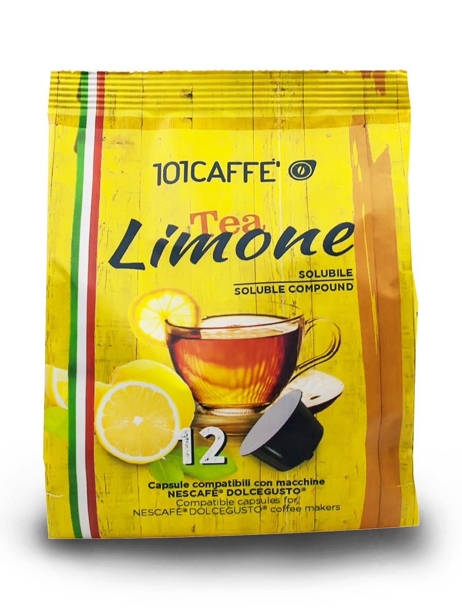 фото Чайный напиток в капсулах 101CAFFE Tea al Limone стандарта Dolce Gusto (Дольче Густо), 12 шт