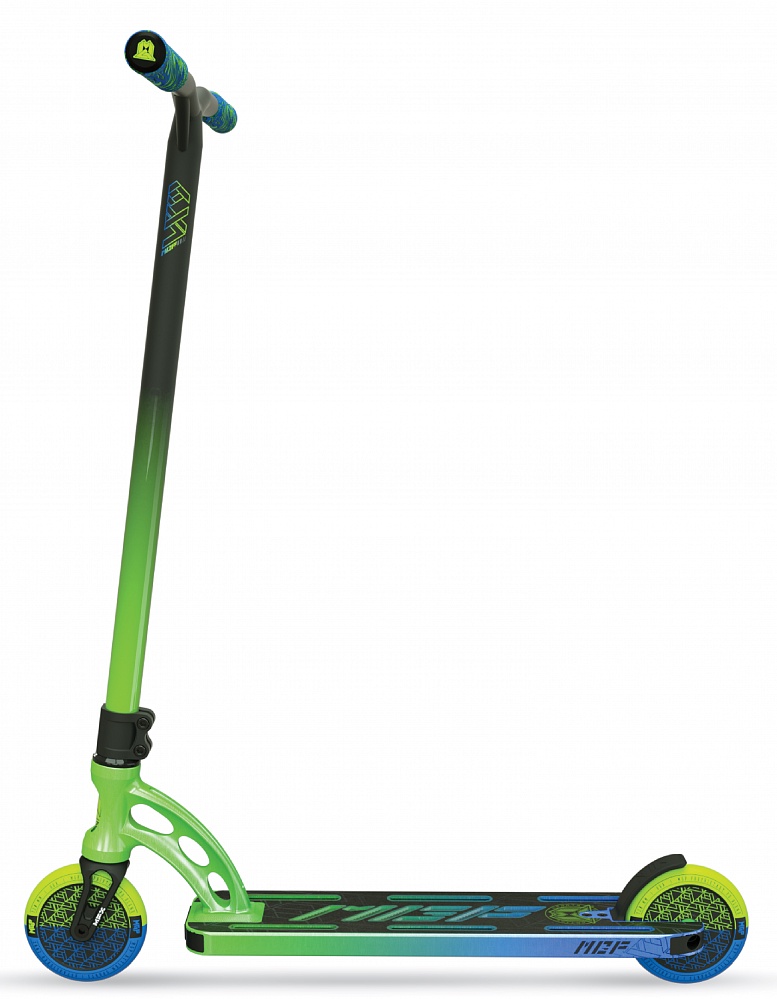 Трюковый самокат MGP (Madd Gear) VX9 TEAM SCOOTER (4.8 x 20 Inch) (Ethanol, зелено-голубой)