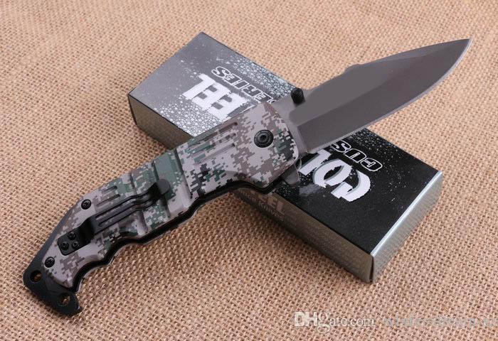 фото Нож складной полуавтомат Cold Steel DA89, пиксель