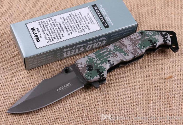 фото Нож складной полуавтомат Cold Steel DA89, пиксель