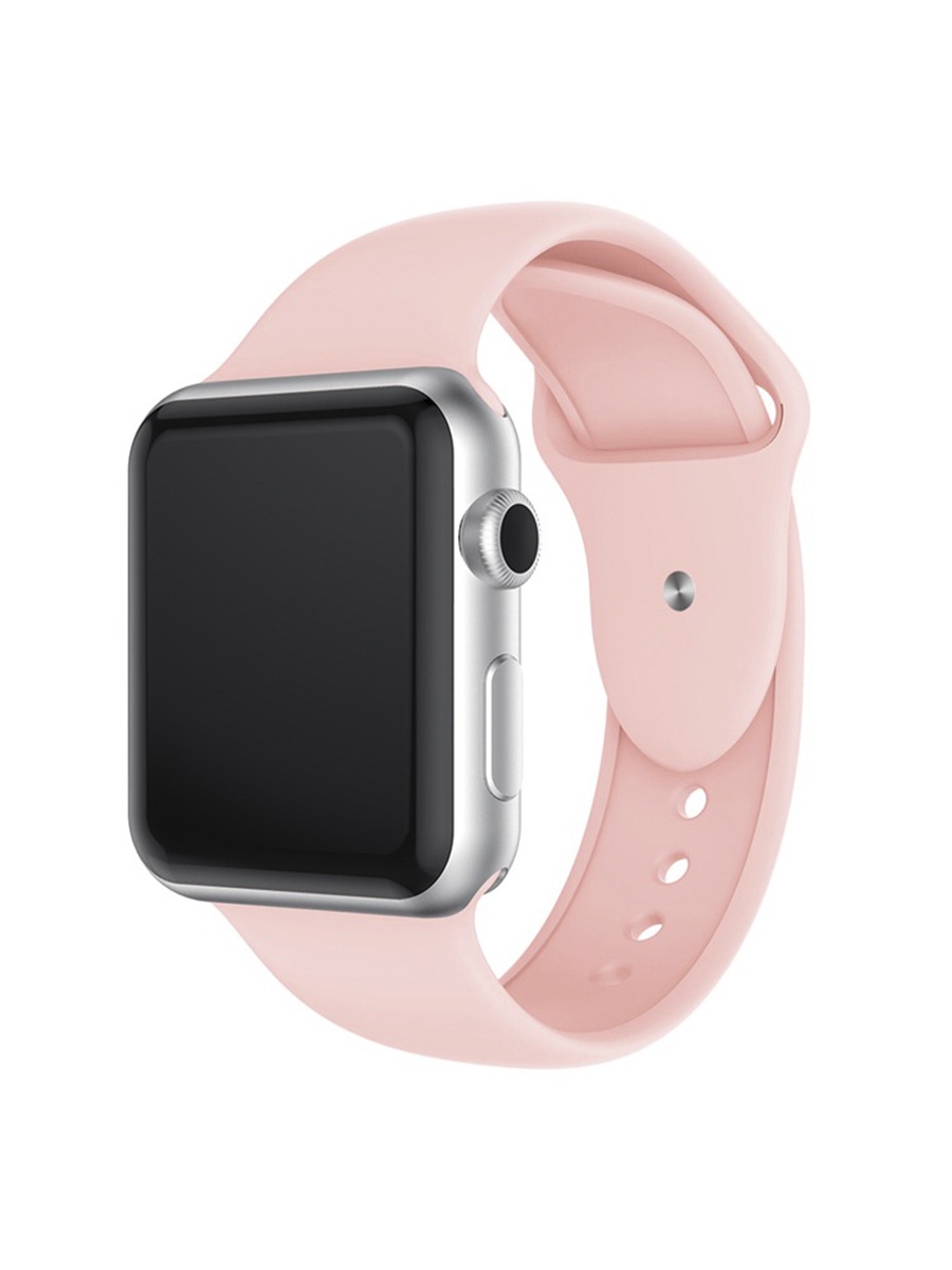фото YOHO. Браслет Apple Watch 38/40мм, силиконовый. Розовый
