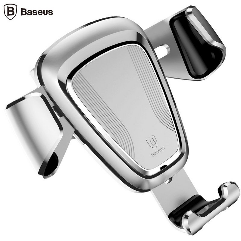 фото Автодержатель для смартфона Baseus Gravity Car Mount Серебро