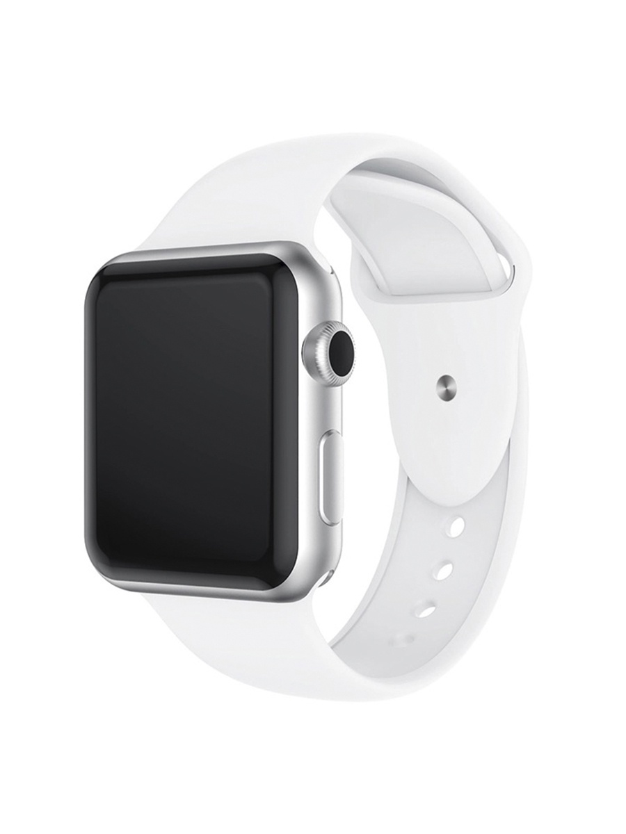 фото YOHO. Браслет Apple Watch 38/40мм, силиконовый. Белый