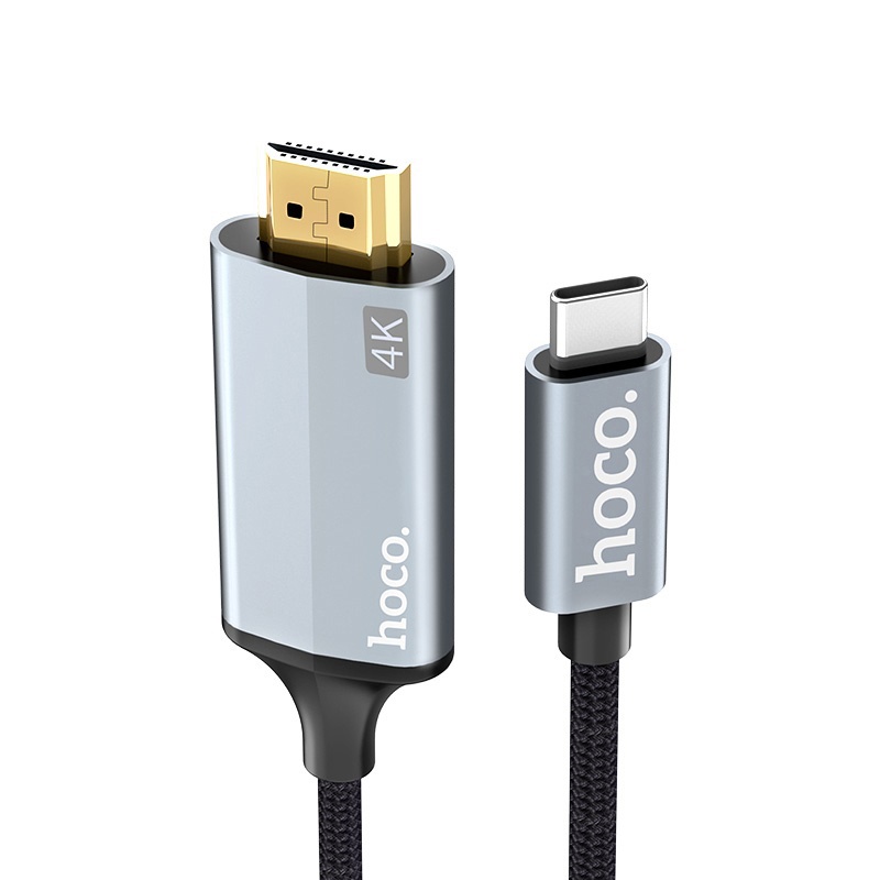 фото Кабель Hoco UA13 HDMI Type-C Adapter, L 1,8 м, серый