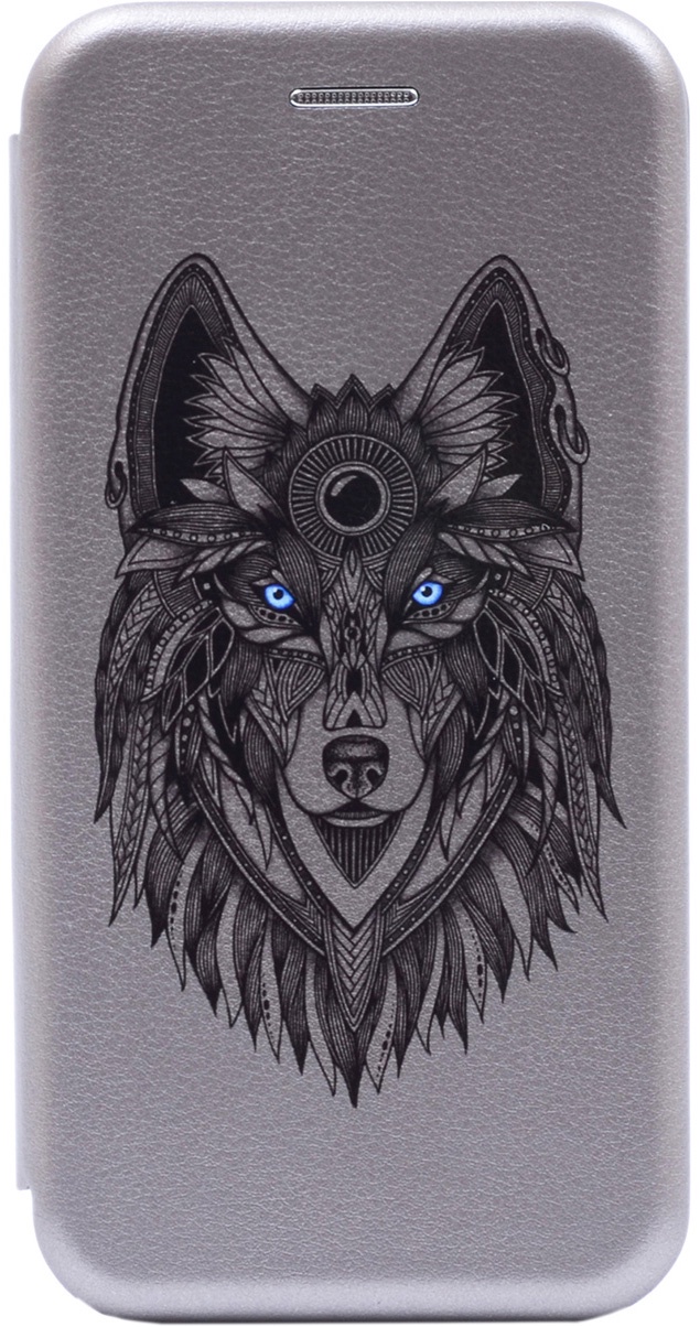 фото Чехол-книжка Book Art Jack Grand Wolf для Huawei Honor 8X серый GOSSO CASES