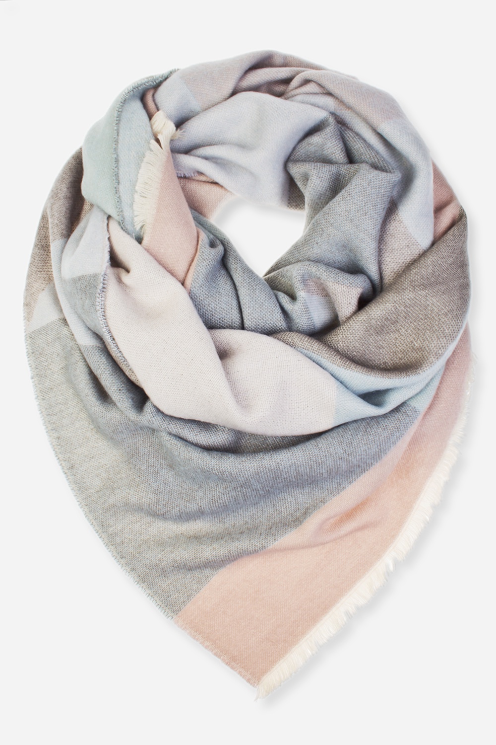 мягкий шарф. палантин коричневый. большой шарф. палантин женский hl-11501-9. палантин синий в белый горох.