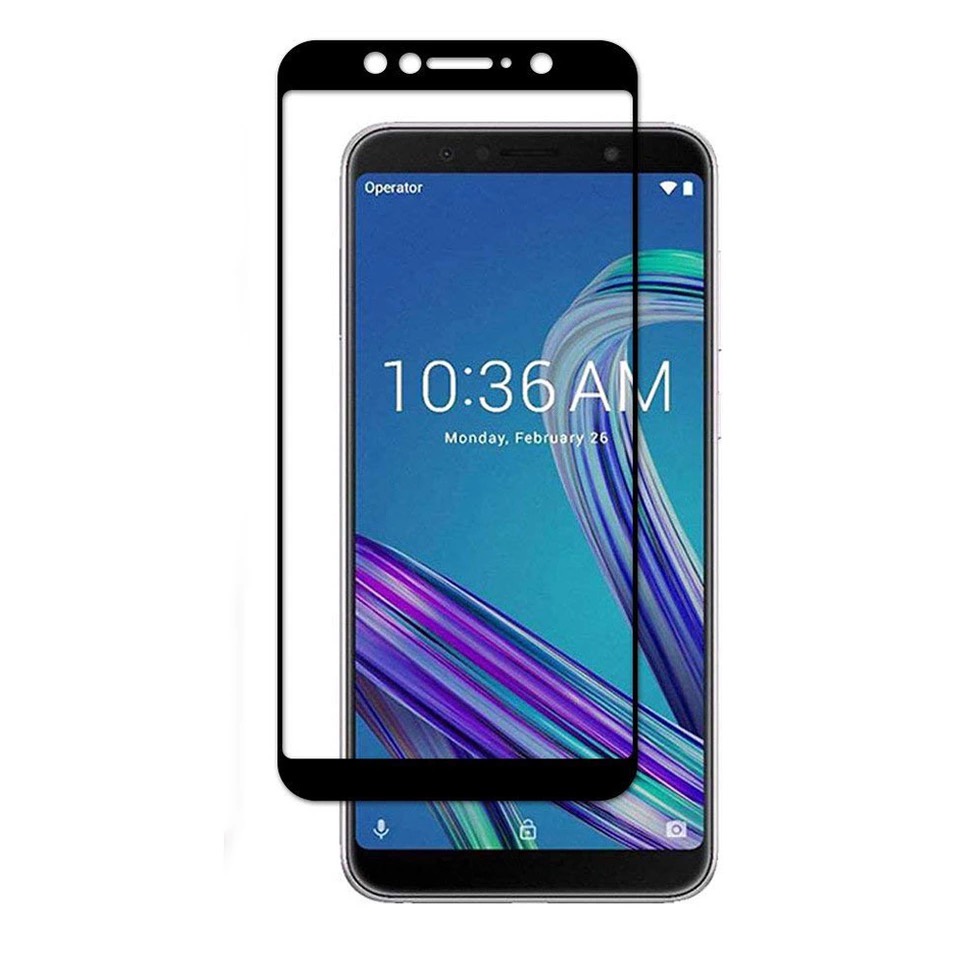 фото Полноприклеивающееся защитное стекло Premium для Asus Zenfone Max Pro M1 ZB602KL / ZB601KL Черное