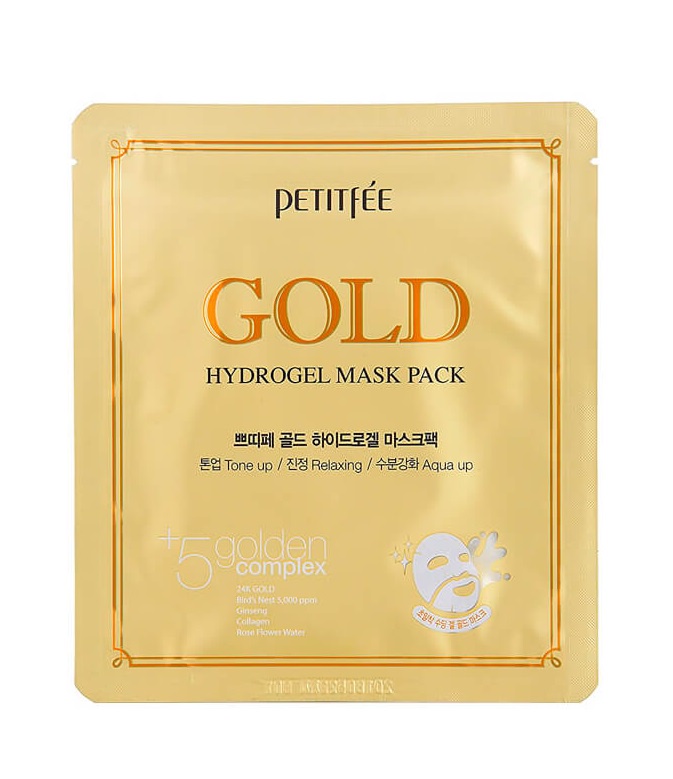 фото Гидрогелевая маска для лица Petitfee Gold Hydrogel Mask Pack 5*32 г