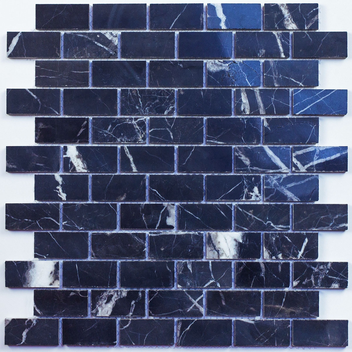 фото Мозаика из натурального камня Nero marquina POL 23x48x7 Нет бренда