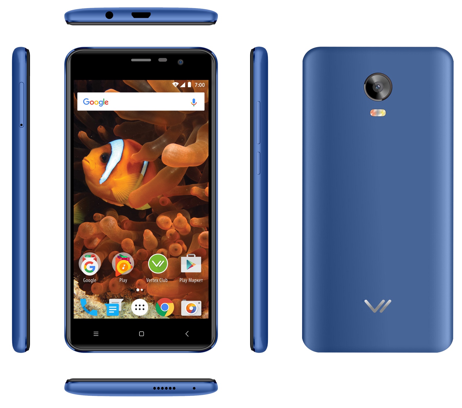 фото Смартфон Vertex Impress Reef 2/16GB, синий