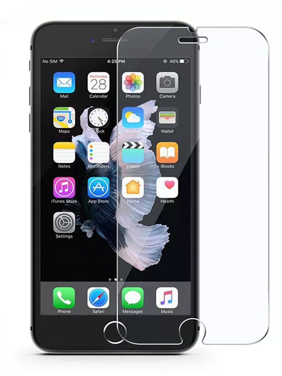 фото Защитное стекло Grand Full Glue HYBRID для iPhone 6 / 6S, ультратонкое