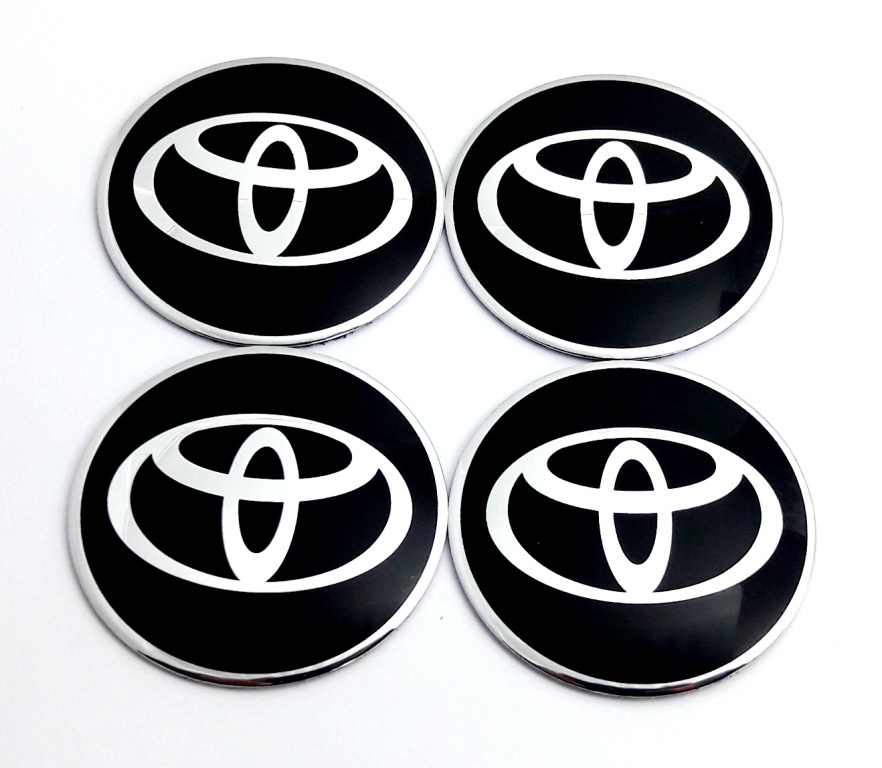 фото Наклейки на колесные диски Тойота, Mashinokom, металл, d 56 mm