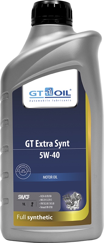 фото Масло моторное GT OIL GT Extra Synt 5W-40 1 л.