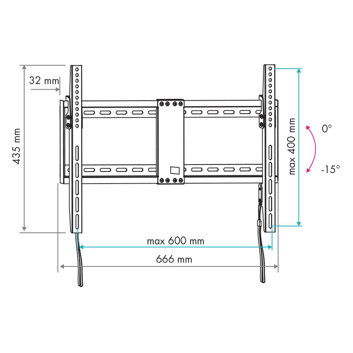 фото Кронштейн VLK 39-TRENTO настенный для LED/LCD телевизоров 26"-90"