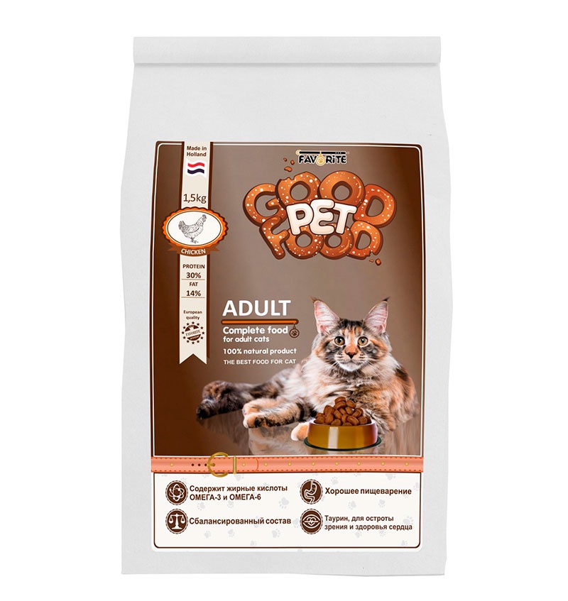 фото Good Pet Food Adult Сat сухой корм для ВЗРОСЛЫХ Кошек, 10 кг