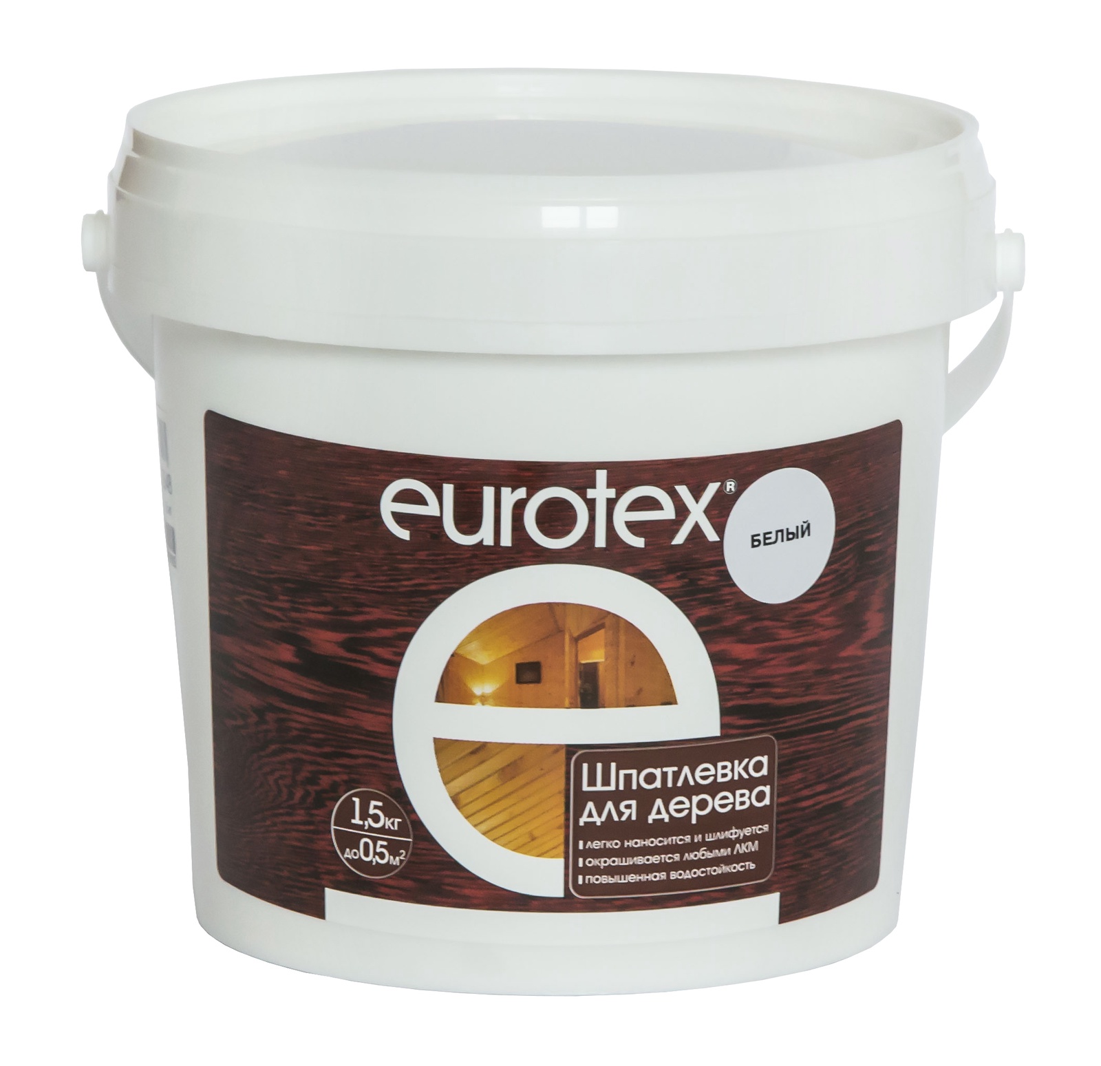 фото Шпатлевка для дерева EUROTEX, 1.5 кг, сосна