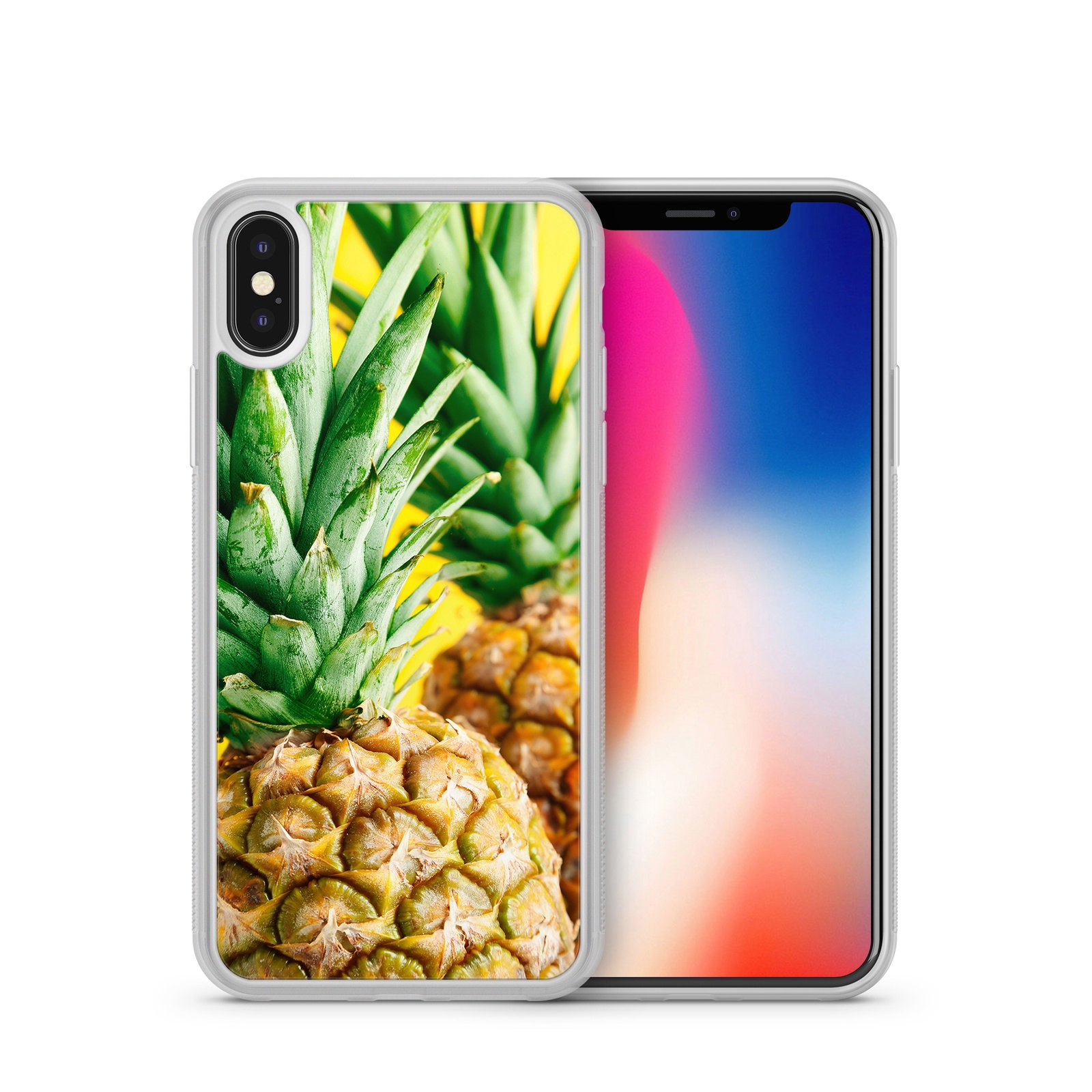 фото Чехол для iPhone X Boom Case "Ананас"