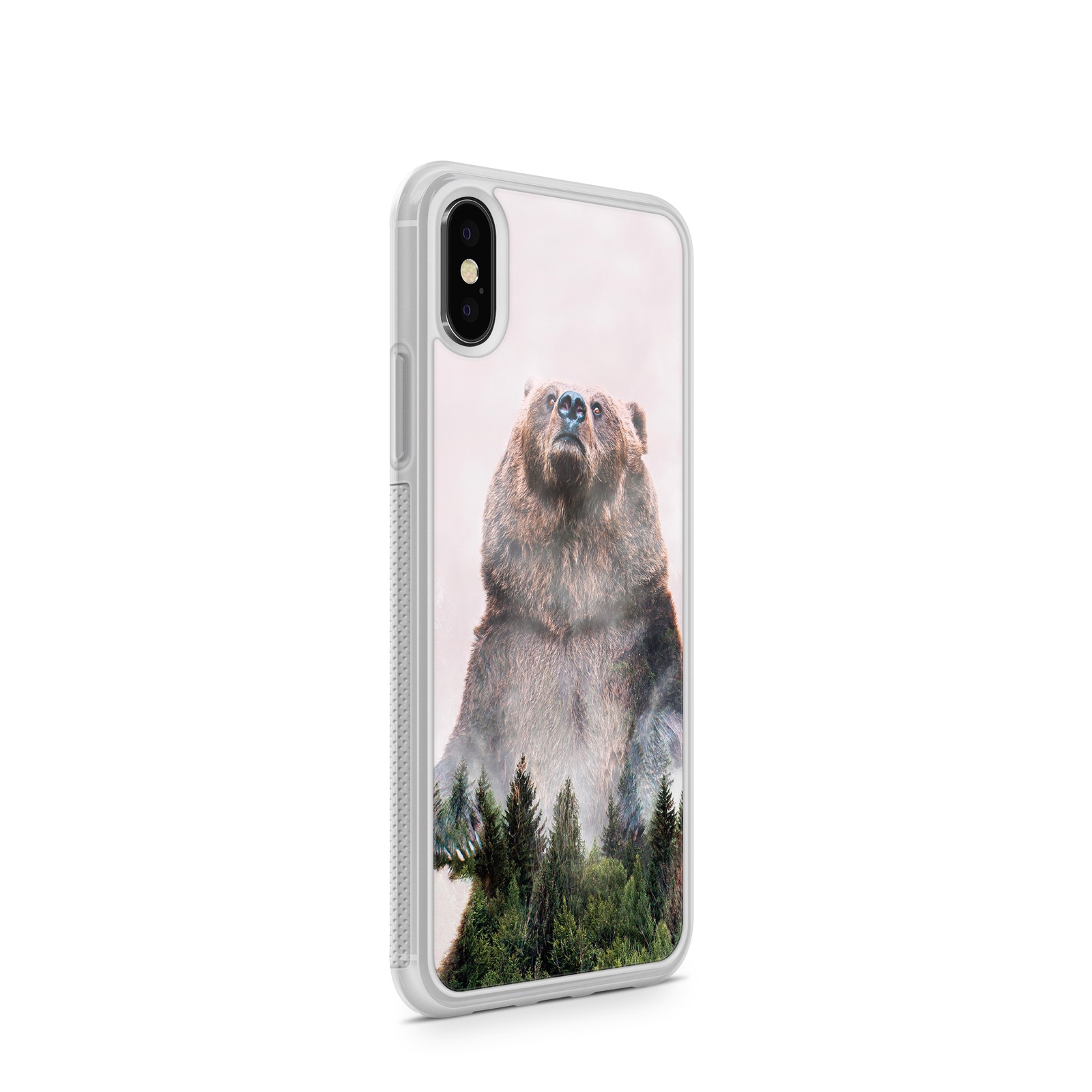 фото Чехол для iPhone X Boom Case "Сибирский медведь"