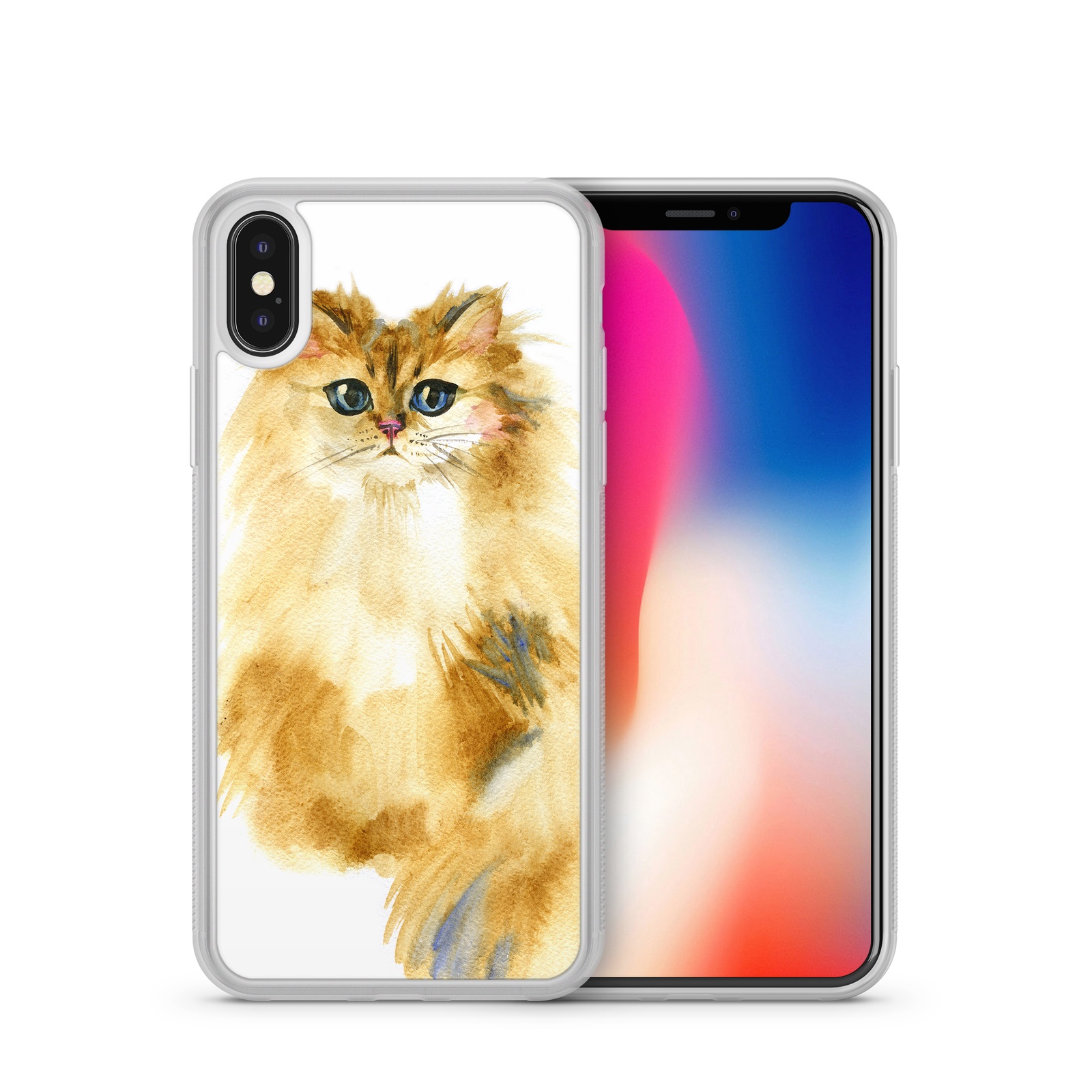 фото Чехол для iPhone X Boom Case "Кот"