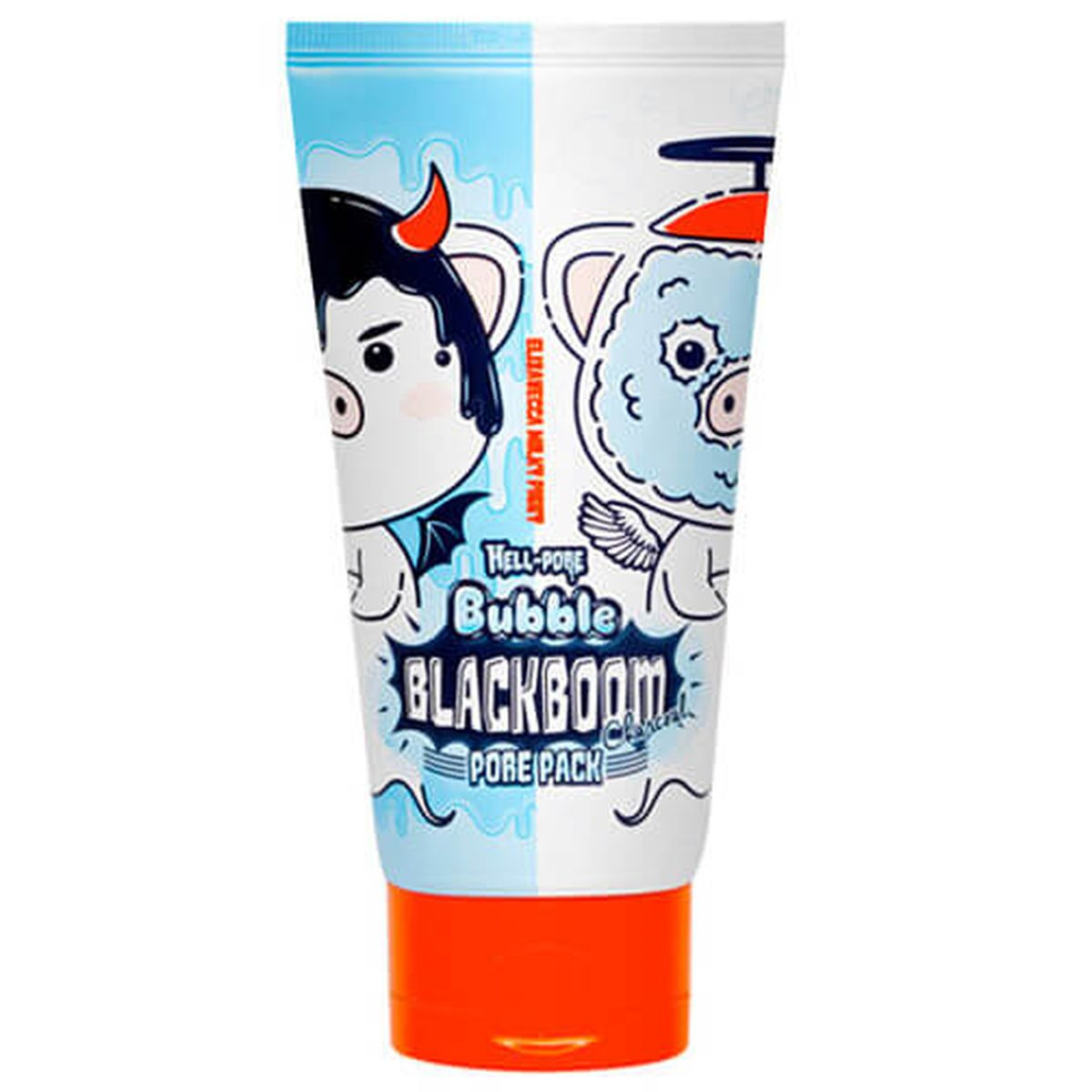 фото Маска для лица Elizavecca Hell Pore Bubble Black Boom, для глубокого очищения пор, с древесным углем, 150 мл