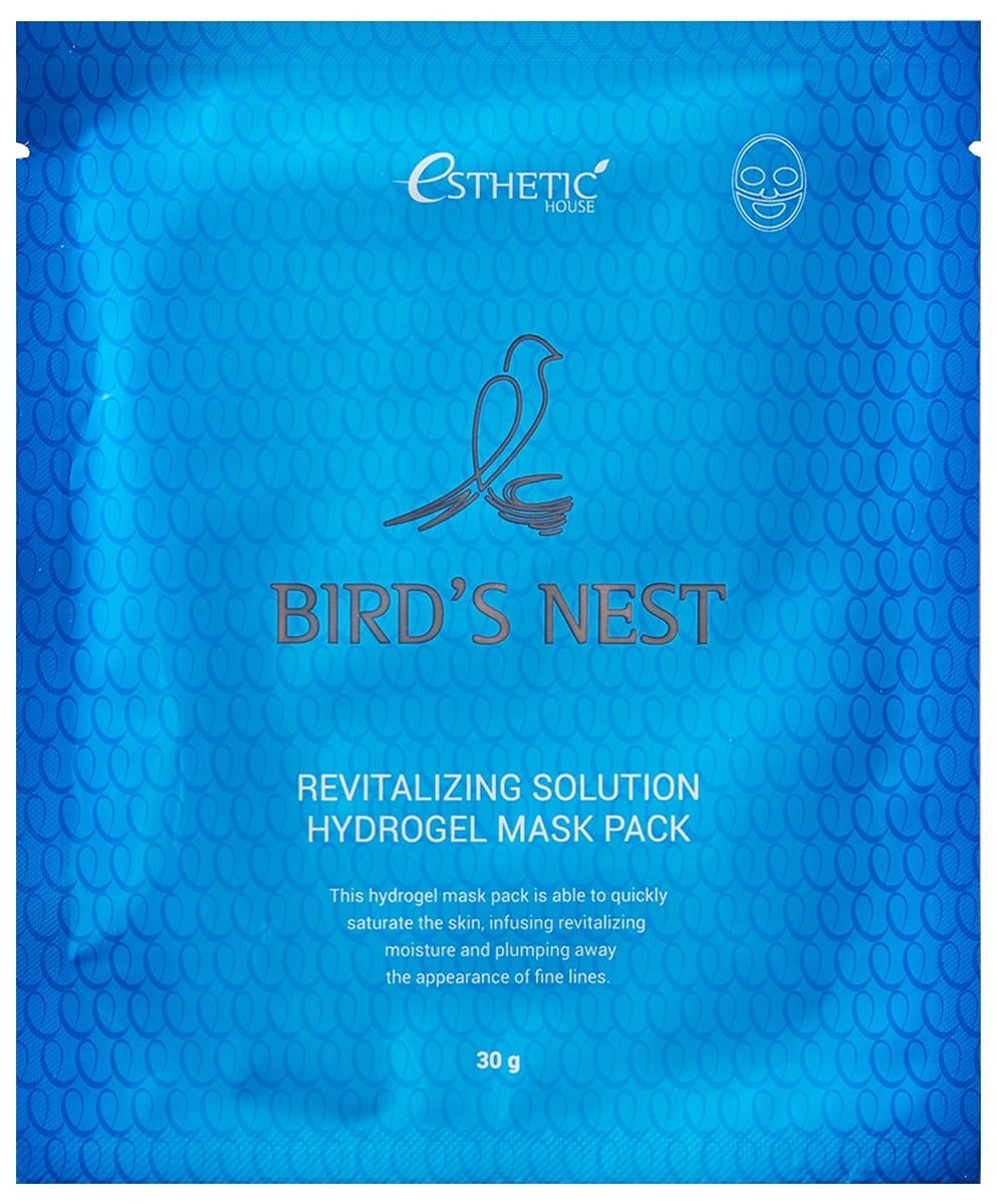 фото Маска для лица Esthetic House Hydrogel Mask Pack Bird'S Nest Revitalizing / Ласточкино гнездо, гидрогелевая, 5 шт по 30 г