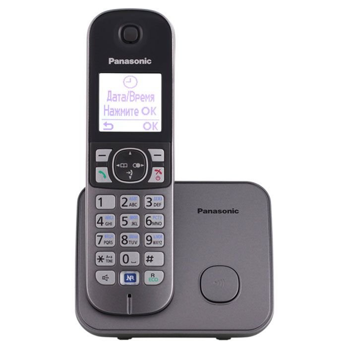 Радиотелефон PANASONIC KX-TG6811RUM,серебристый