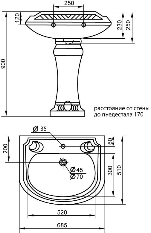 фото Пьедестал Cezares King Palace CZR-431-T