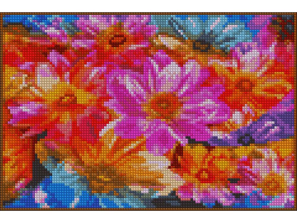 фото Алмазная мозаика Anya "Вальс цветов", 20x30 см