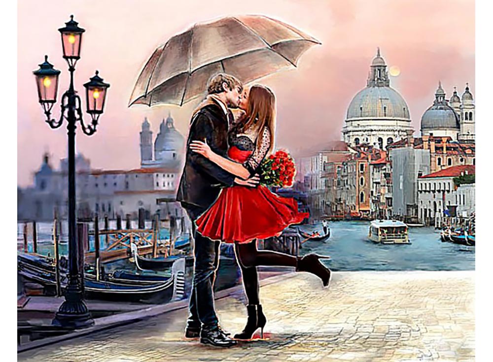 фото Алмазная мозаика Гранни "Венецианская любовь", 38x48 см